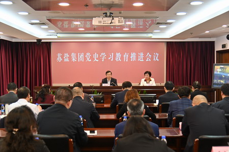 蘇鹽集團召開黨史學習教育推進會 蘇鹽集團召開黨史學習教育推進會